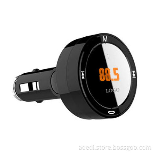 Car Bluetooth FM Transmitter,Supports Line-in,TF Card,U-disk and Car Charger,A2DP Music Transmission